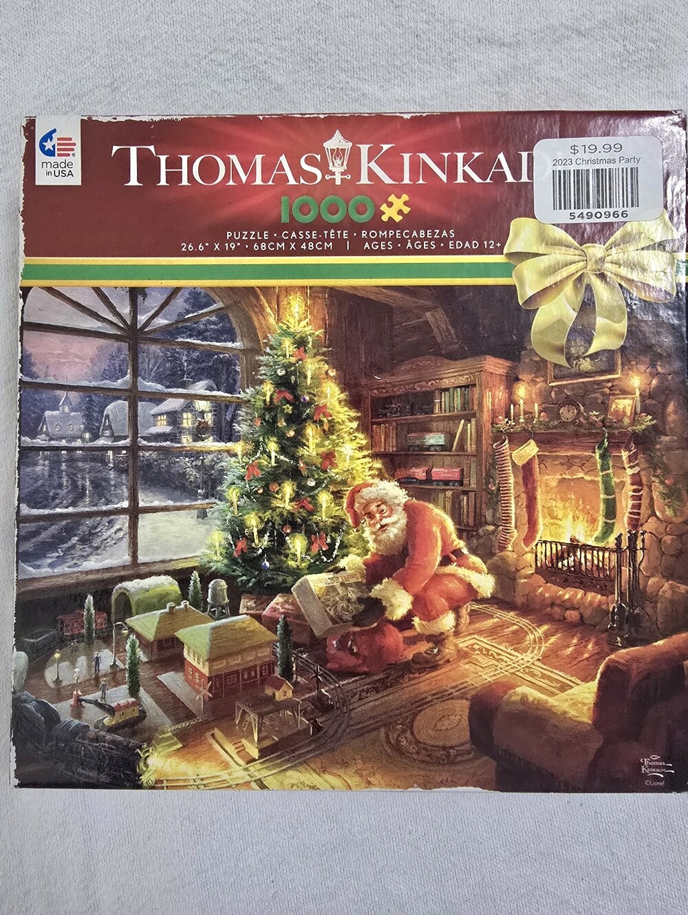 Kinkade  Thomas 1000 PC Jigsaw Puzzle 3328-33 "Santa's Special Delivery" New.